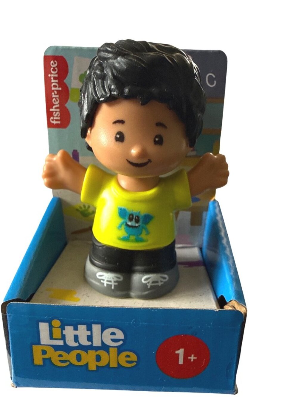 Fisher Price Little People Boy Monster Shirt Figure Toy Replacement Y2K Kidcore